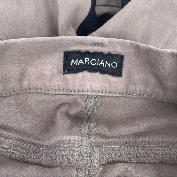 Marciano pants black detailing stretchy bottoms skinny Beige Buttoned Trousers - Picture 6 of 10